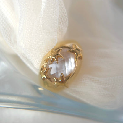 [ mother of pearl doublet ] twinkle ring gold
