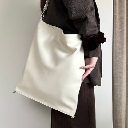 【IVORY】2way suede shoulder tote bag