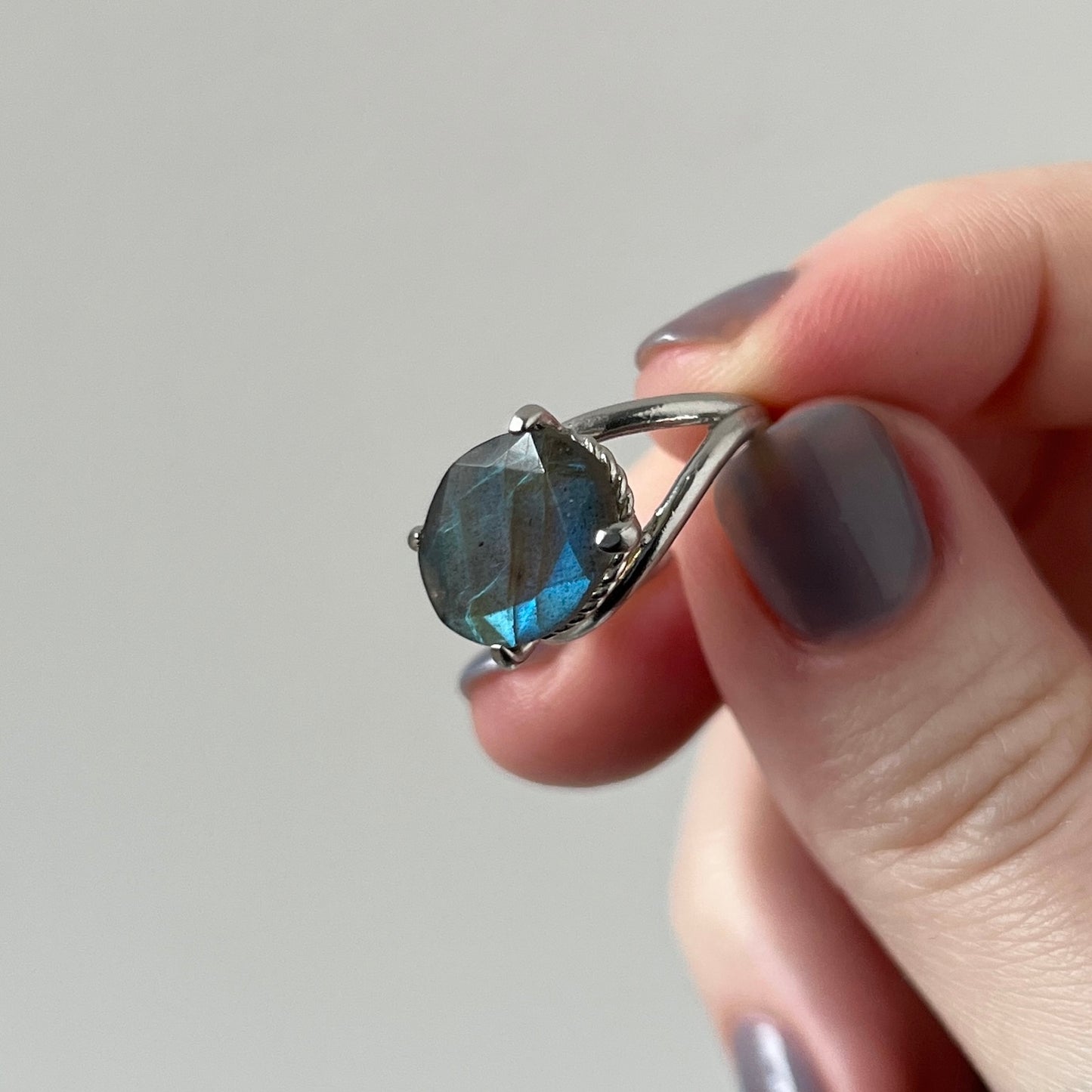 [ labradorite ] reine pinky silver