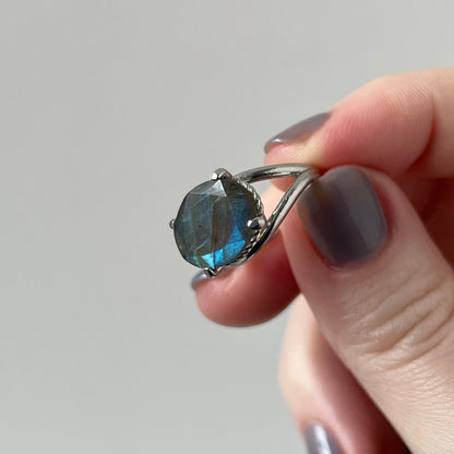 [ labradorite ] reine pinky silver