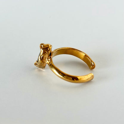 [ black spinel ] marquis stone gold