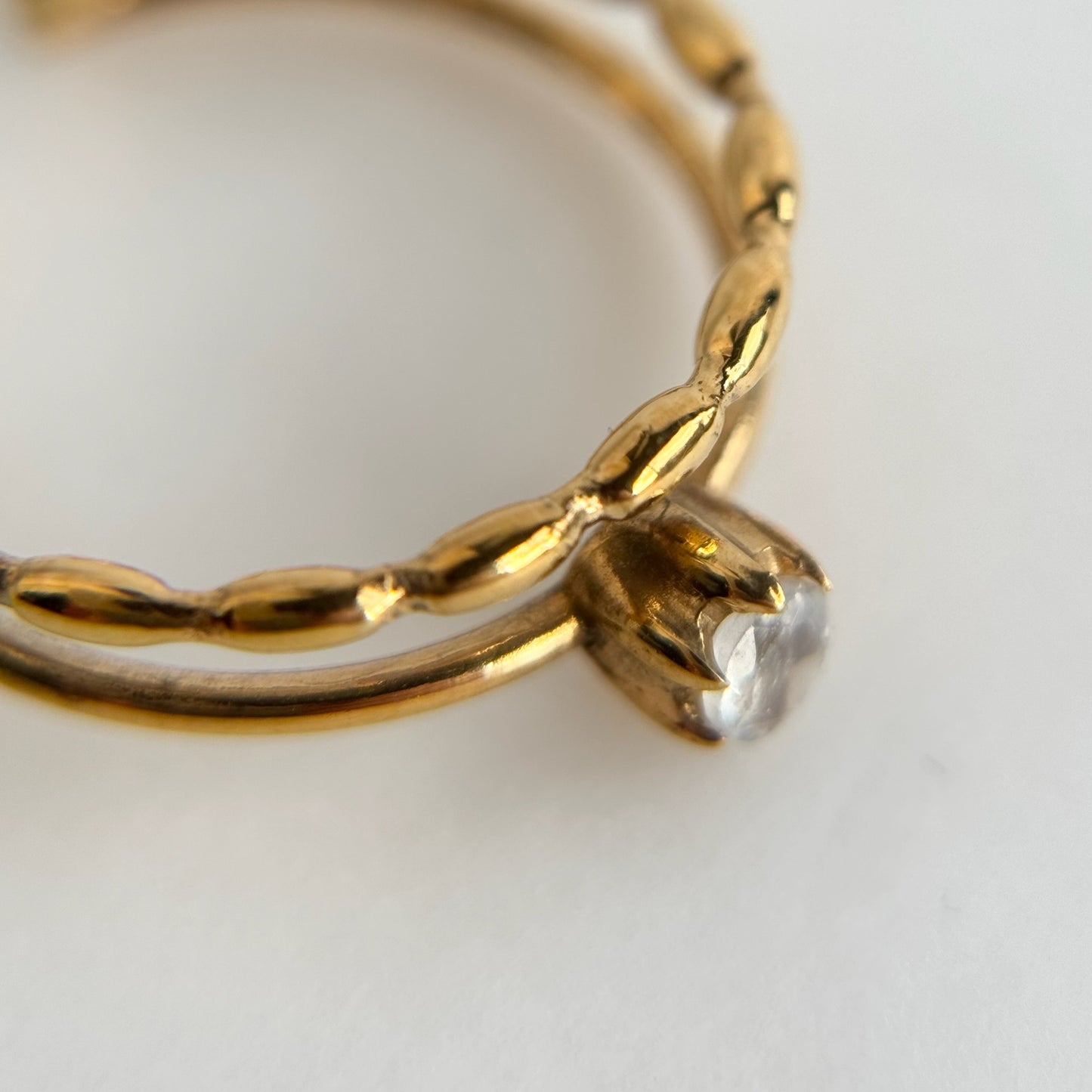 [ labradorite ] double chain gold