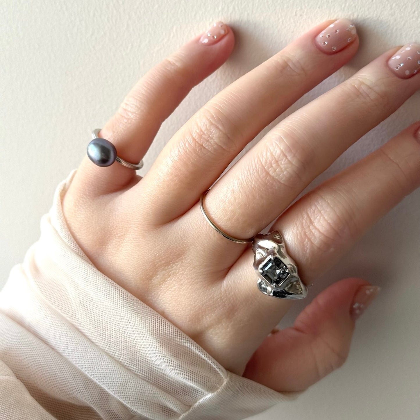 [ blue gray ] churros silver