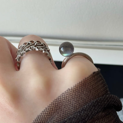 [ labradorite ] churros silver