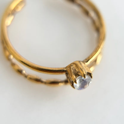 [ labradorite ] double chain gold