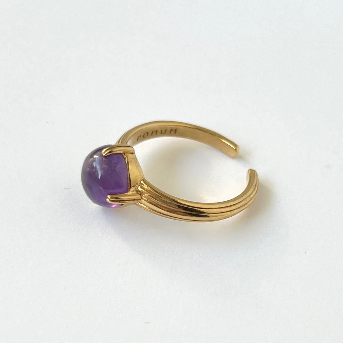 [ amethyst ] croissant gold