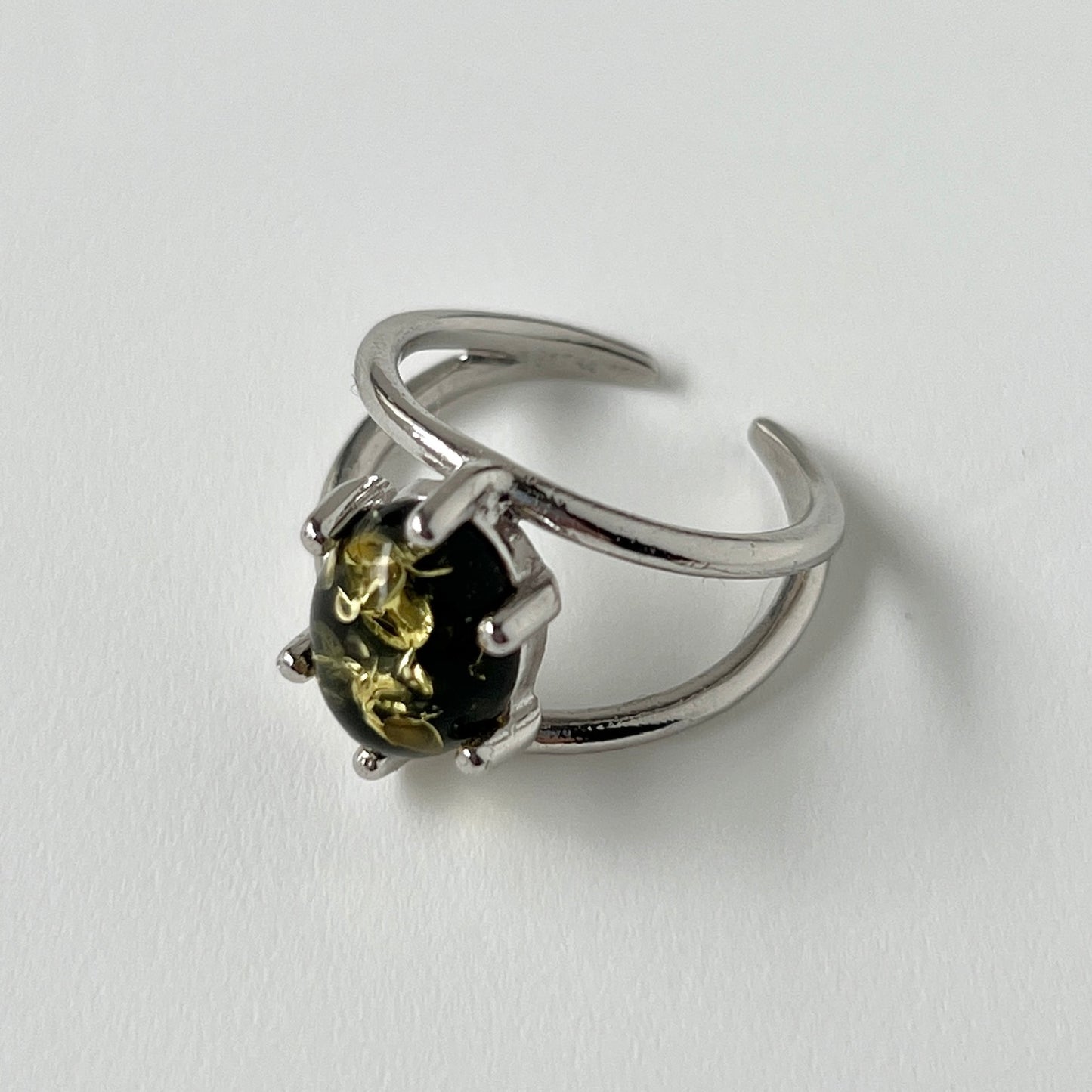 [ black amber ] double silver