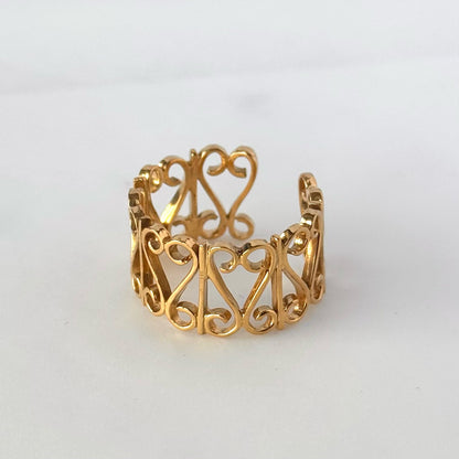 [ gold ] garden heart [ free size ]