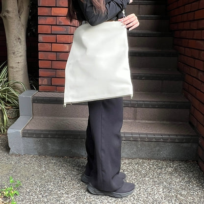 【IVORY】2way suede shoulder tote bag