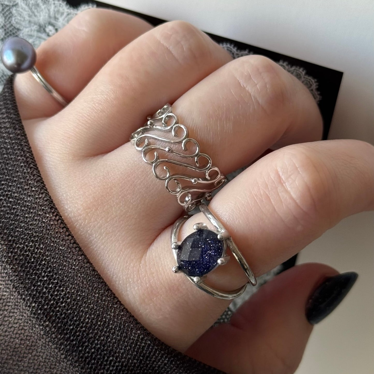 [ silver ] garden decor [ free size ]