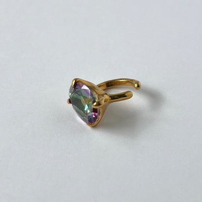 [ mystic quartz ] GEM ear cuff gold