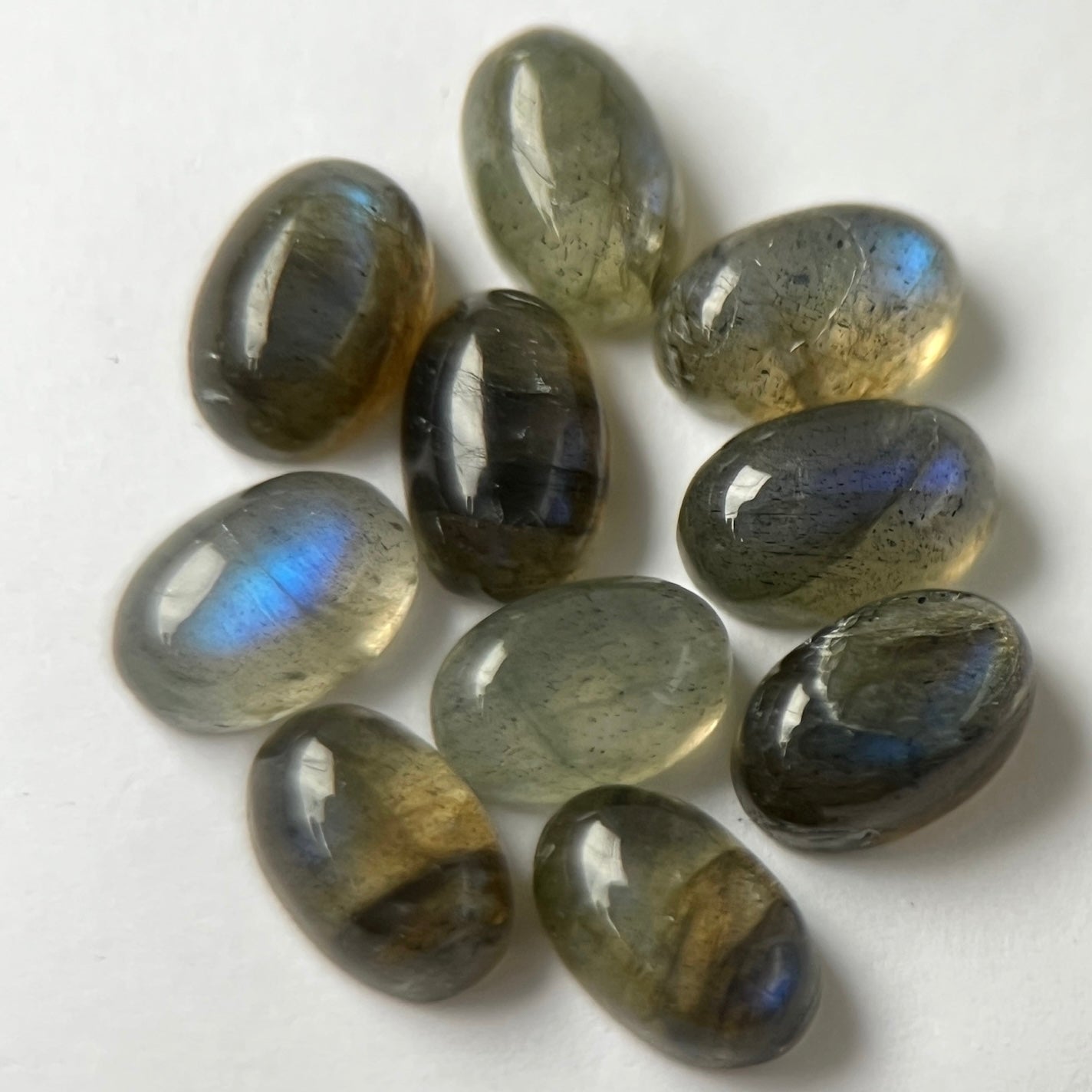 [ blue labradorite ] pebble silver [ free size ]