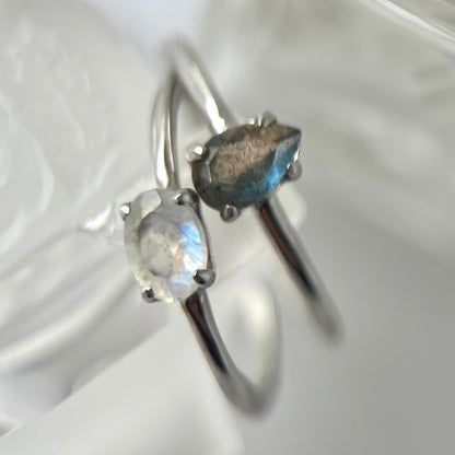 【 recommended set 】oval & drop silver