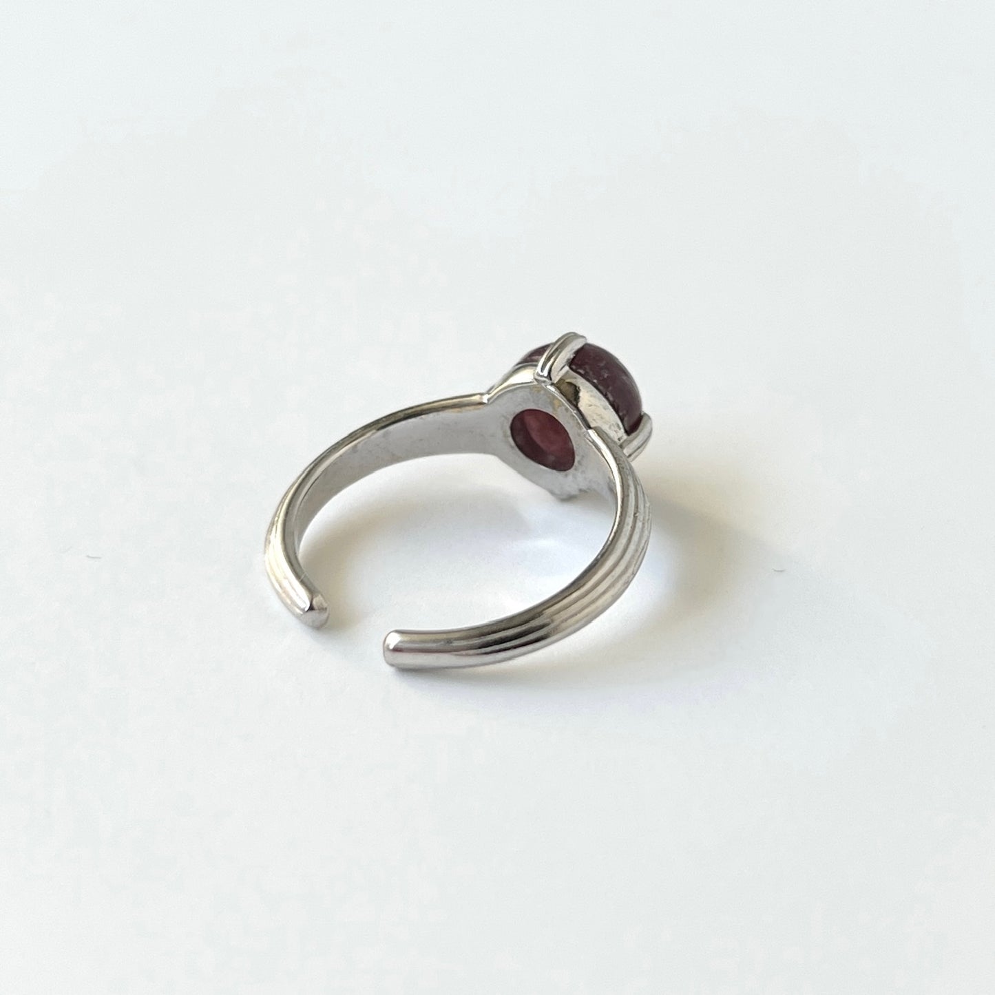 [ lepidolite ] croissant silver