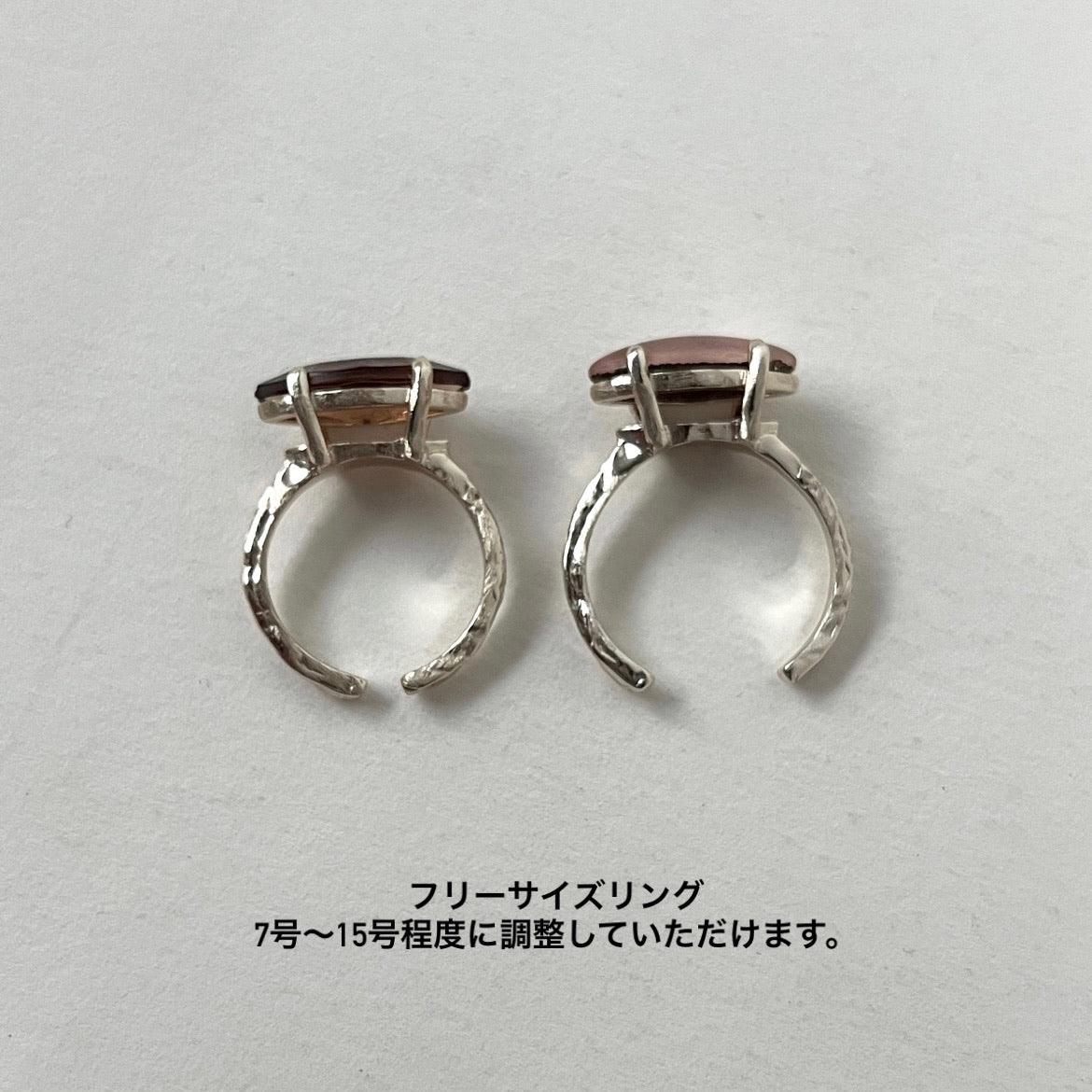 [ brown ] gem MARQUISE silver [ free size ]