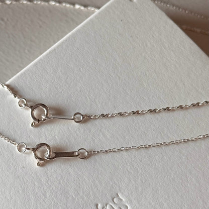 [ SV925 ] oval link chain necklace