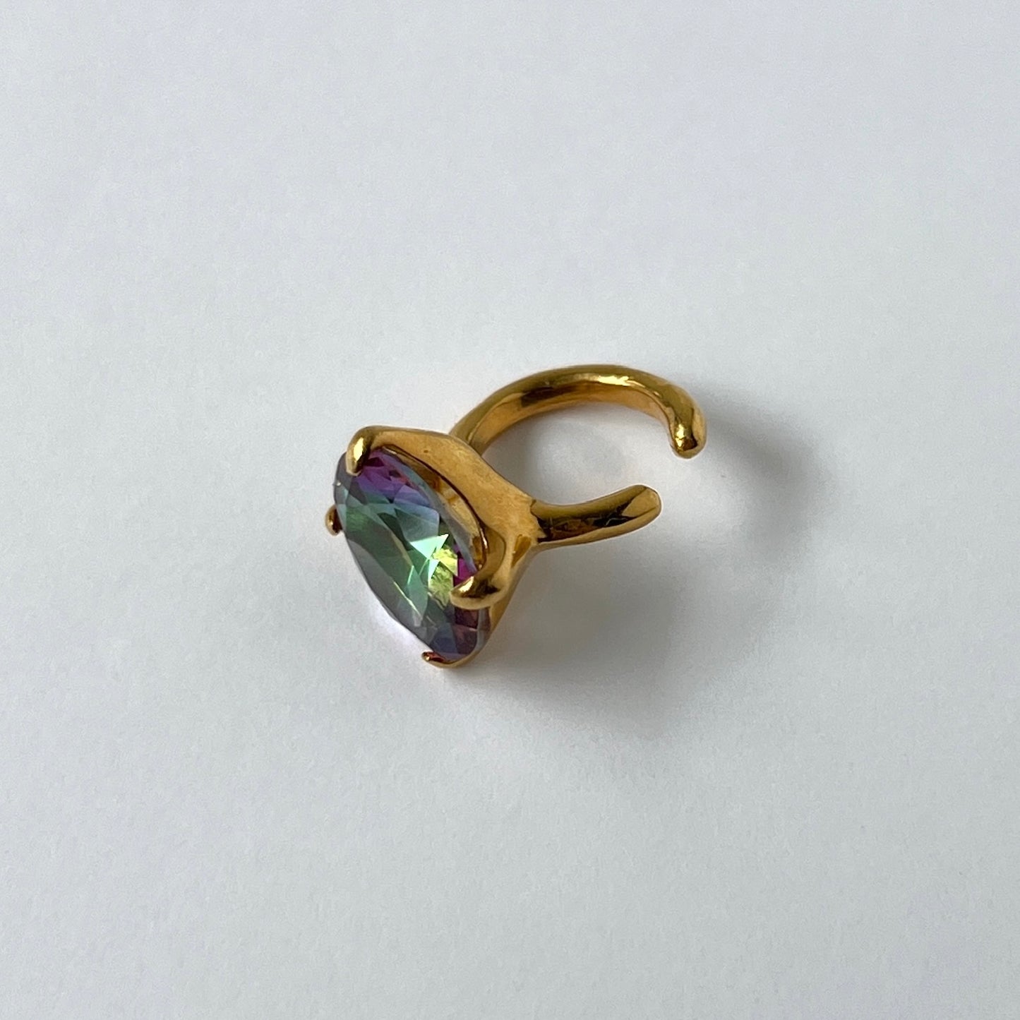 [ mystic quartz ] GEM ear cuff gold