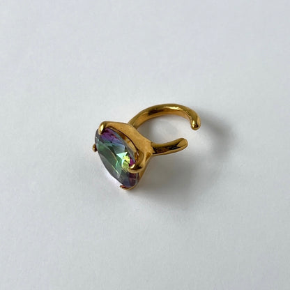 [ mystic quartz ] GEM ear cuff gold