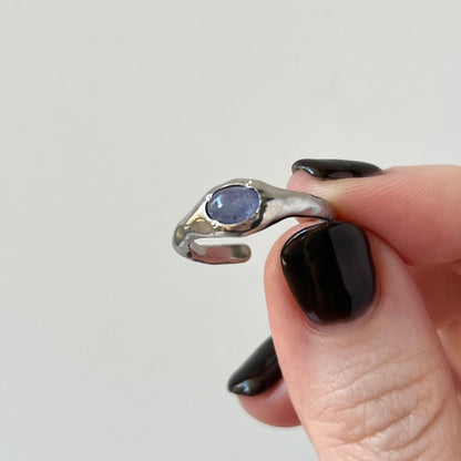 [ tanzanite ] pebble silver