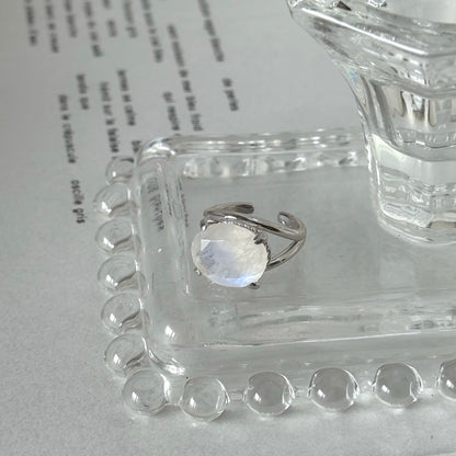 [ rainbow moon stone ] reine pinky silver