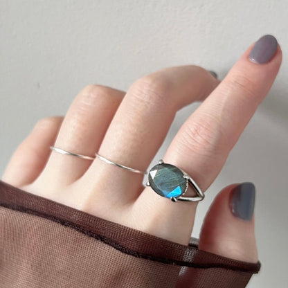 [ labradorite ] reine pinky silver