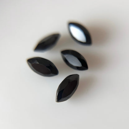 [ black spinel ] marquis stone silver