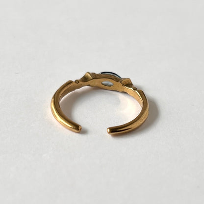 [ london blue topaz ] polar star gold