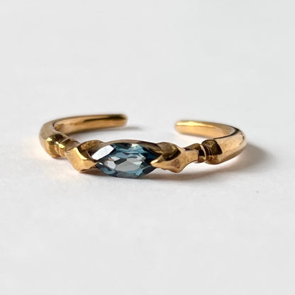 [ london blue topaz ] polar star gold