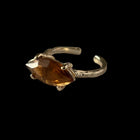 06. [ brown ] gem MARQUISE gold [ free size ]