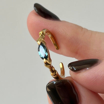 [ london blue topaz ] polar star gold