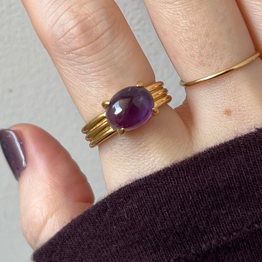 [ amethyst ] trois gold