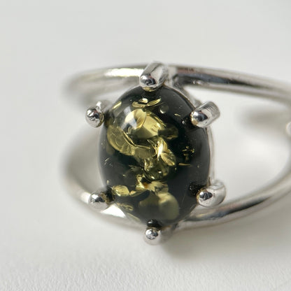 [ black amber ] double silver
