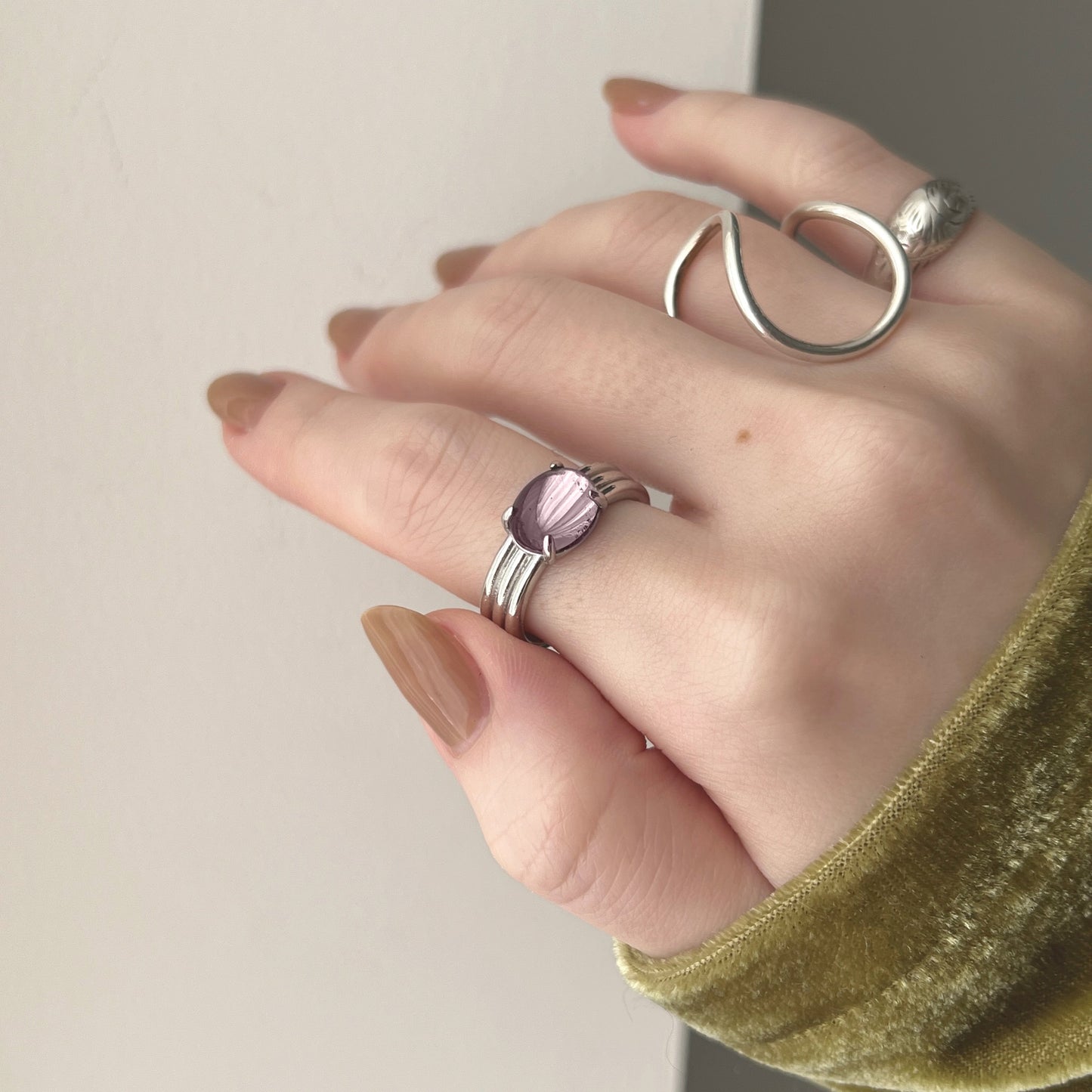 [ peony ] trois silver