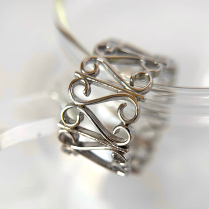 [ silver ] garden heart [ free size ]