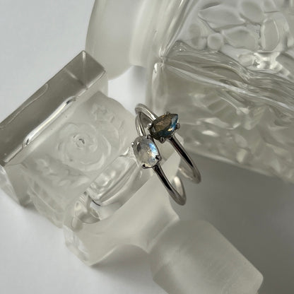 【 recommended set 】oval & drop silver