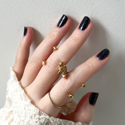 [ gold ] double ptolemaeus ring [ free size ]