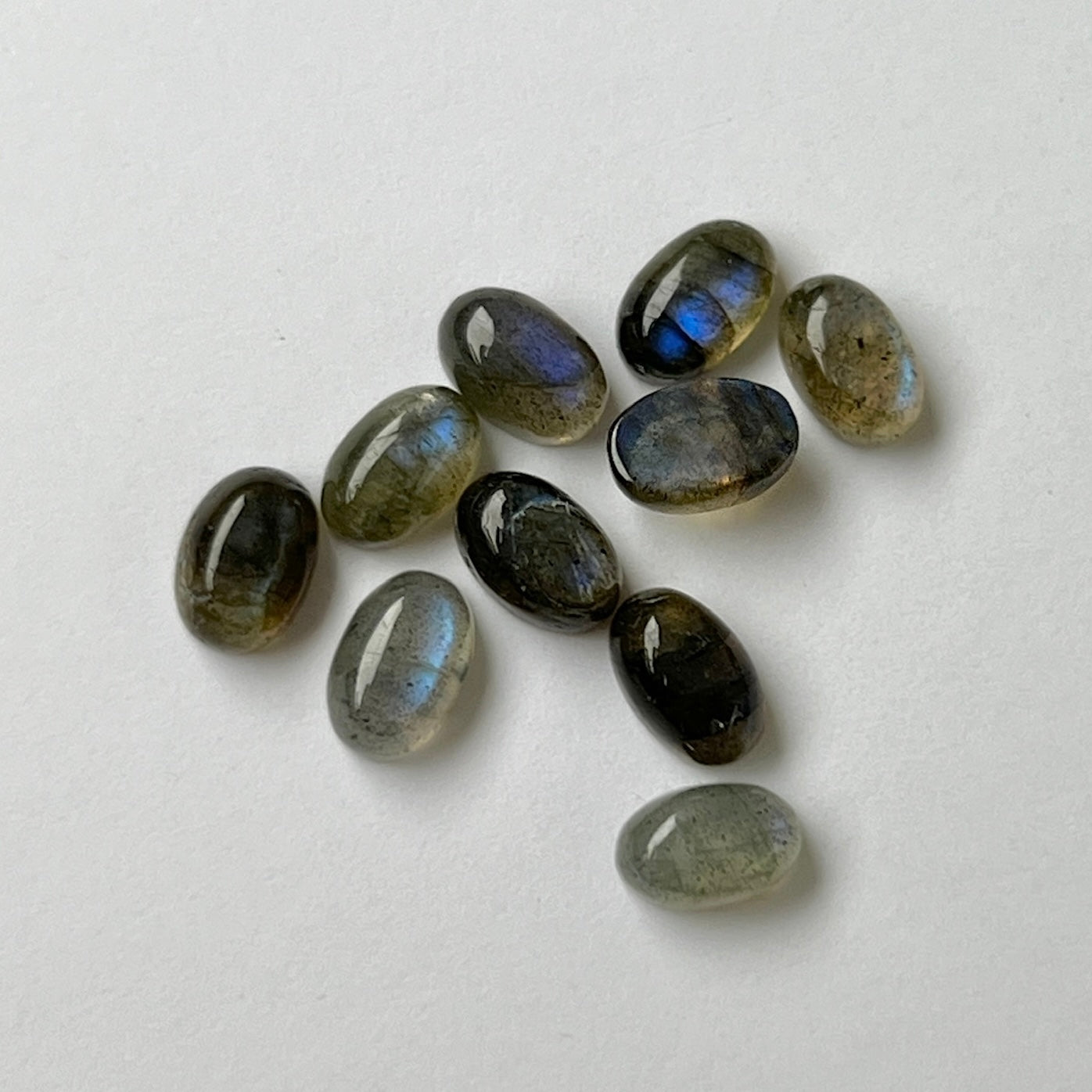 [ blue labradorite ] pebble silver [ free size ]