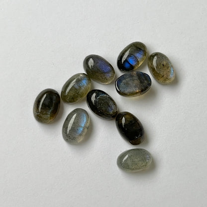 [ blue labradorite ] pebble silver [ free size ]