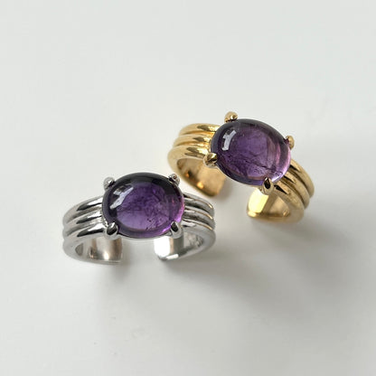 [ amethyst ] trois silver