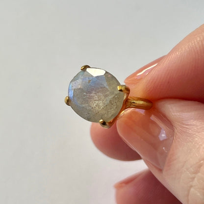[ labradorite ] GEM ear cuff gold