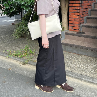 【IVORY】2way suede shoulder tote bag