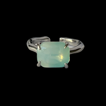[ opal ] gem OCTAGON silver