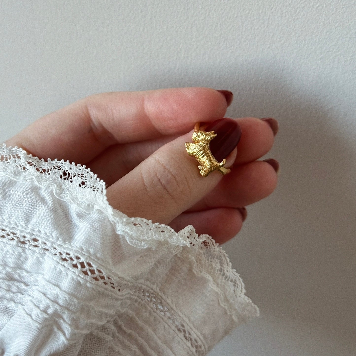 [ gold ] terrier pinky [ free size ]