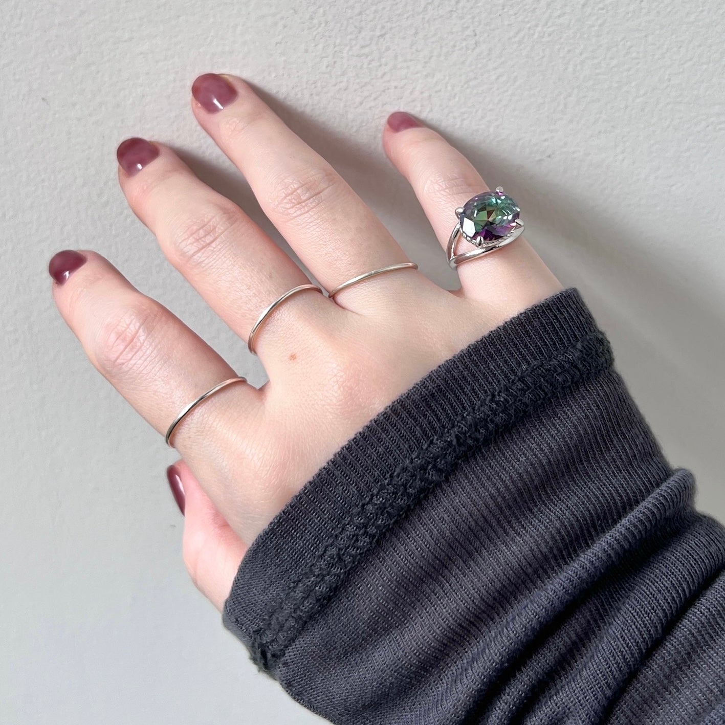 [ mystic quartz ] reine pinky silver