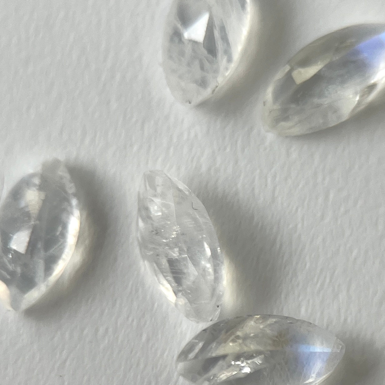 [ rainbow moon stone ] polar star silver