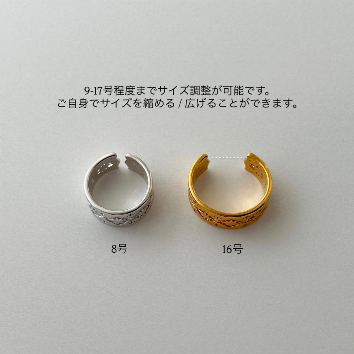 [ silver ] star lace ring [ free size ]