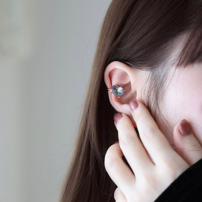 [ mystic quartz ] GEM ear cuff gold