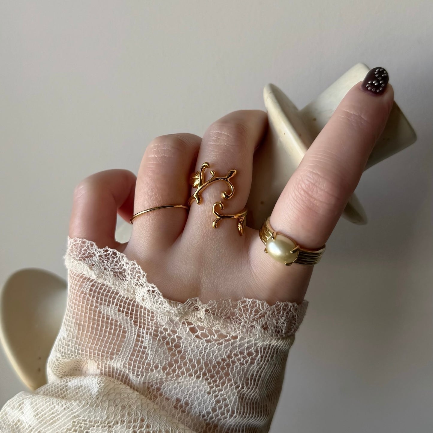 [ gold ] ivy ring [ free size ]