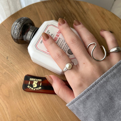 [ vintage pearl ] croissant silver