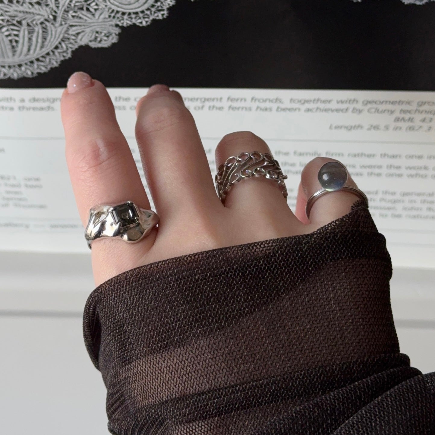 [ labradorite ] churros silver